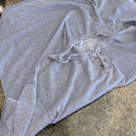 Lucky Brand Venice Burnout notch neck tee - Picture 11 of 16